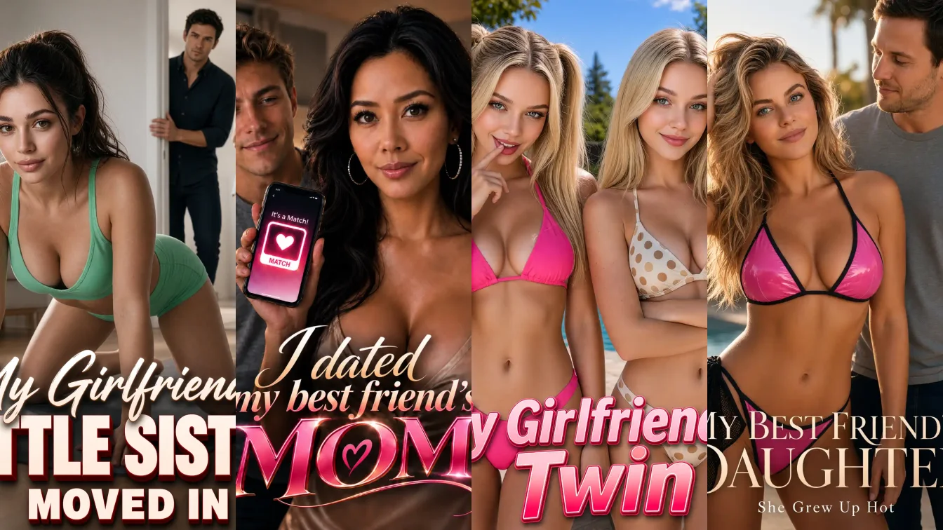 Posters of My Girlfriend's Little Sister Moved In, I Dated My Best Friend Mom, My Girlfriend's Twin and My Best Friends' Daughter